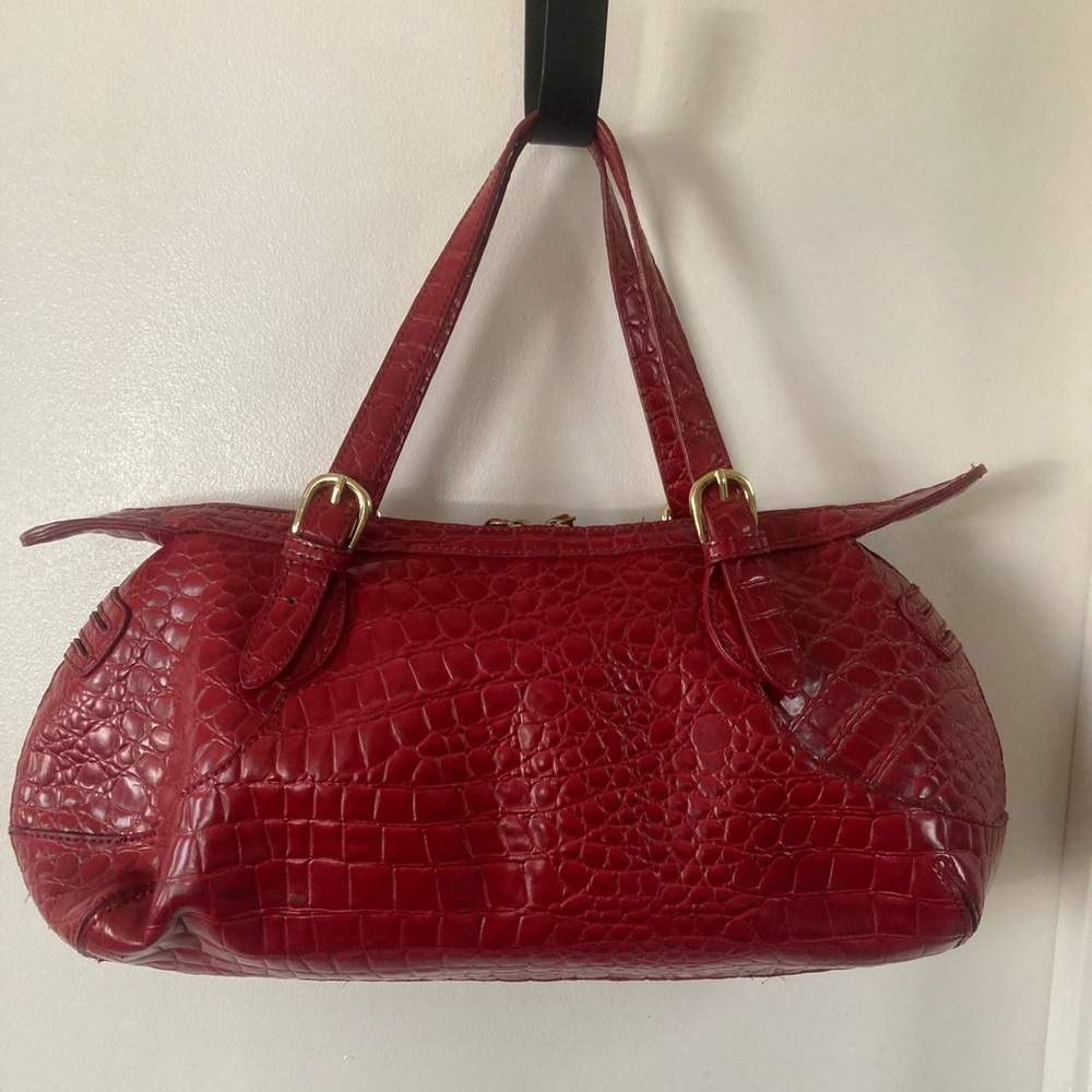 Elegant Red Tianni Crocodile-Embossed Women's Bag - Picture 2 of 12